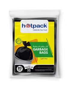 Garbage Bag Black Ld Mapco 80 Cm X 110 Cm 20 Bags - Pkt 